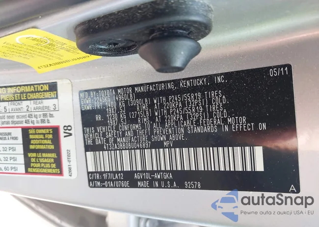 4T3ZA3BB0BU046897: 44691310