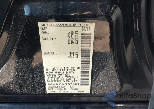 1N4AL3AP2EC167061: 44690909