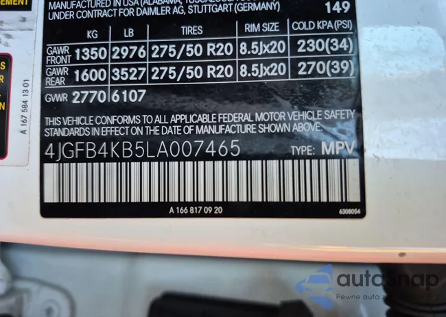 4JGFB4KB5LA007465: 44690952