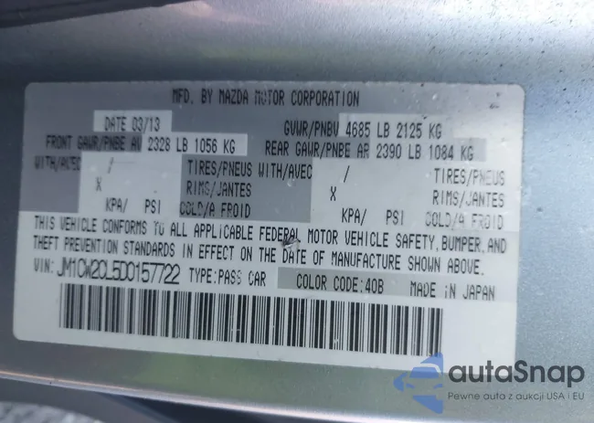 JM1CW2CL5D0157722: 44692042