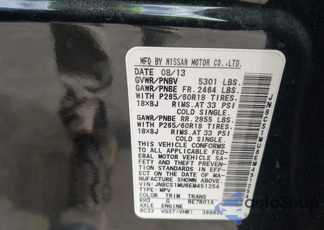 JN8CS1MU6EM451254: 44692187