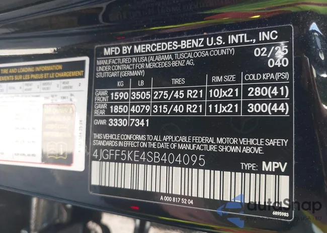 4JGFF5KE4SB404095: 44693459