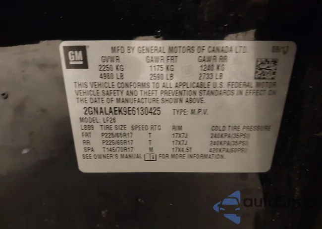 2GNALAEK9E6130425: 44693620