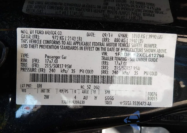 1FADP3F2XEL412798: 44693210