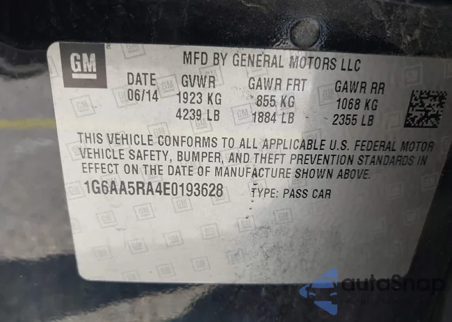 1G6AA5RA4E0193628: 44694093