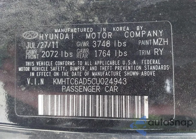 KMHTC6AD5CU024943: 44695714