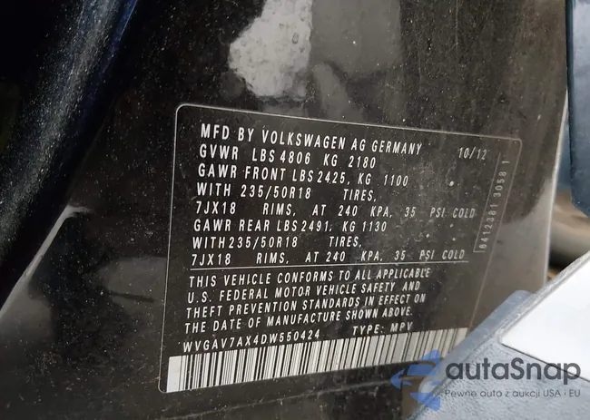 WVGAV7AX4DW550424: 44698022