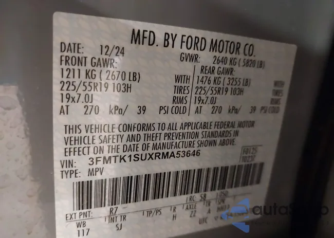 3FMTK1SUXRMA53646: 44698040