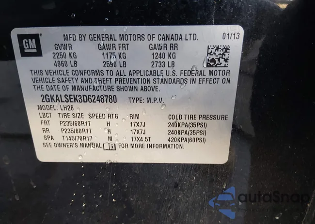 2GKALSEK3D6248780: 44699364