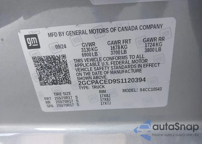 2GCPACED9S1120394: 44700299