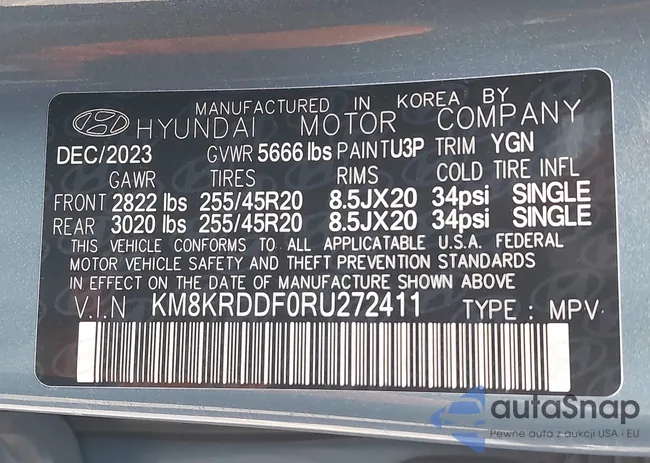 KM8KRDDF0RU272411: 44703277