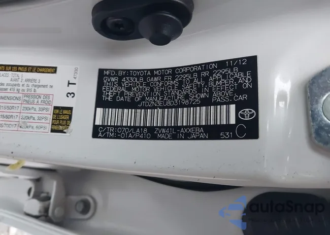 JTDZN3EU8D3198725: 44703619