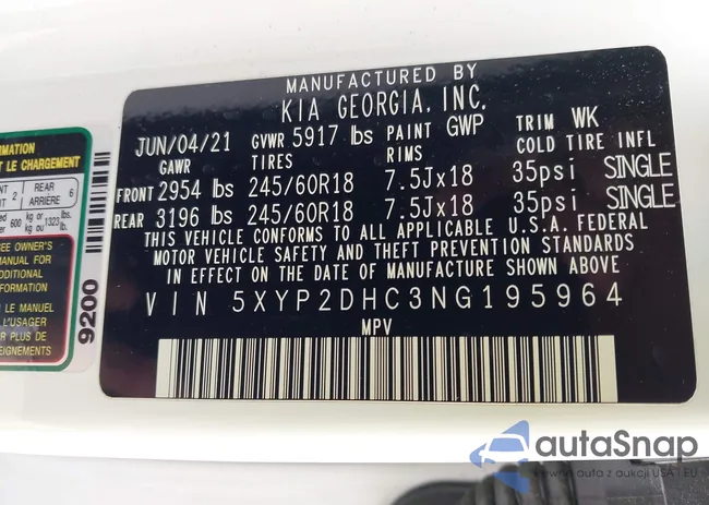 5XYP2DHC3NG195964: 44703736