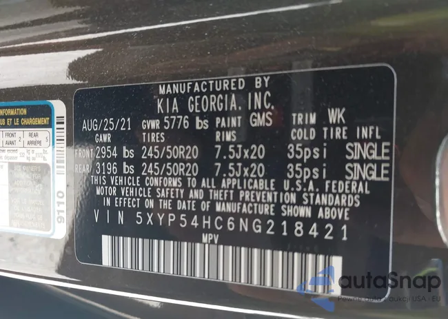 5XYP54HC6NG218421: 44702994