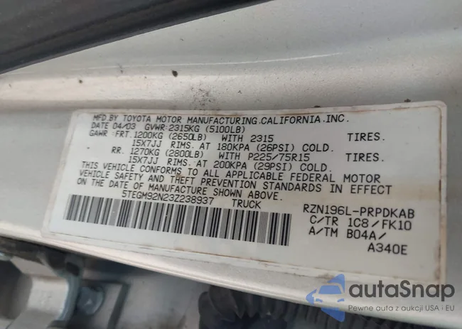 5TEGM92N23Z238937: 44704547