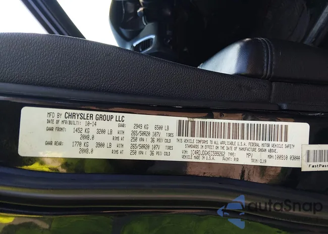 1C4RDJDGXEC599262: 44704667