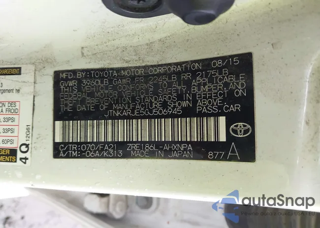 JTNKARJE5GJ506945: 44705950