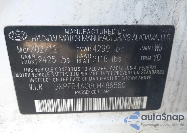 5NPEB4AC6CH486580: 44707334