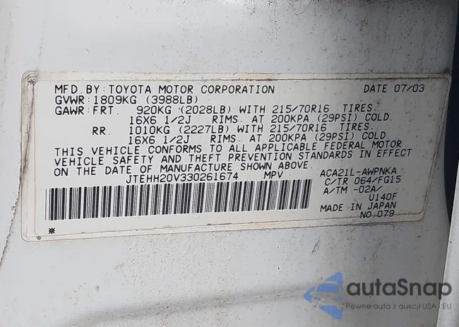 JTEHH20V330261674: 44707482