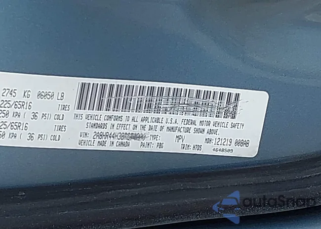 2A8HR54P48R119077: 44707809