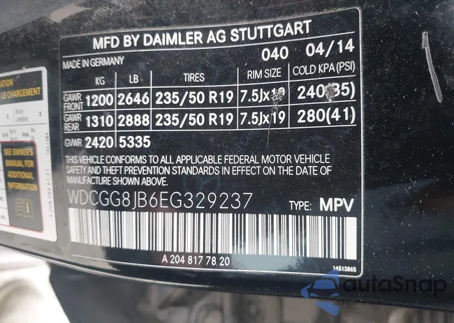 WDCGG8JB6EG329237: 44707055