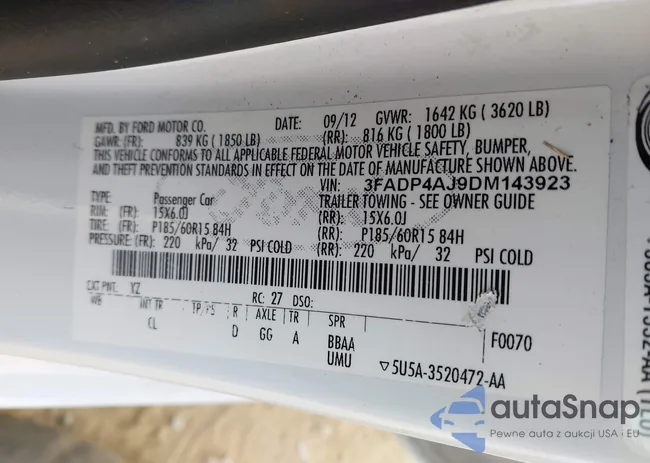 3FADP4AJ9DM143923: 44708435