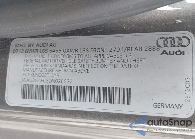 WAU3GAFC3DN028932: 44707872