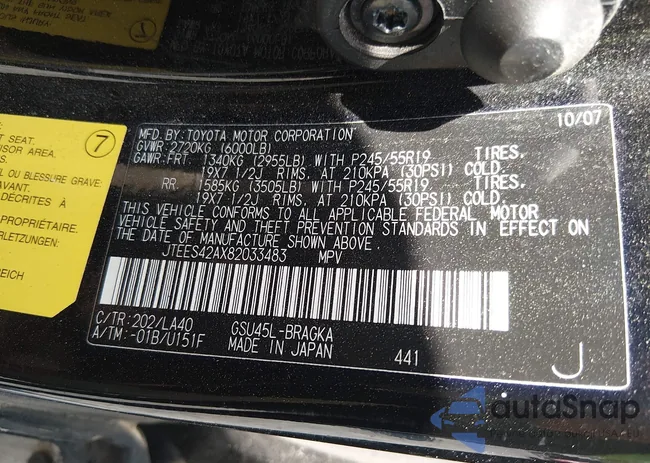 JTEES42AX82033483: 44708006