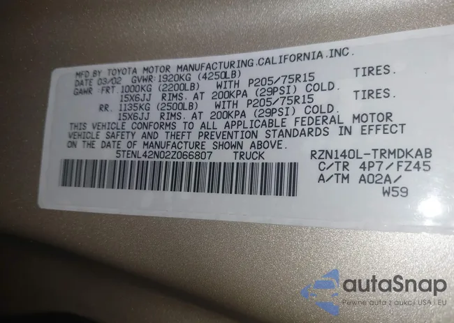 5TENL42N02Z066807: 44709008