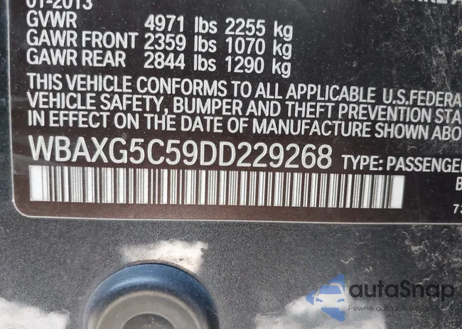 WBAXG5C59DD229268: 44711490