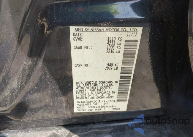 1N4AL3APXDC176394: 44711686