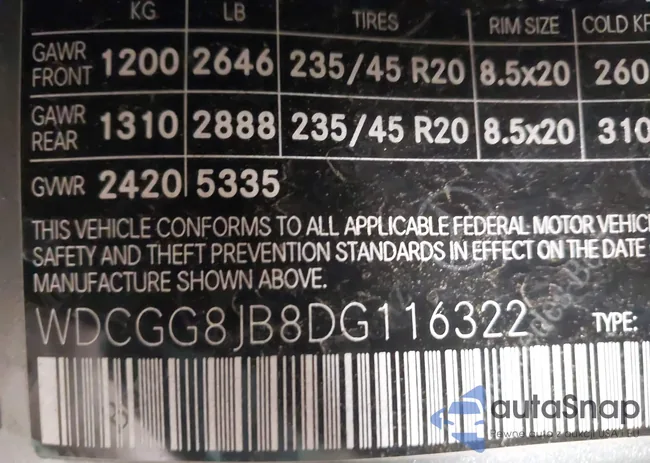 WDCGG8JB8DG116322: 44712966