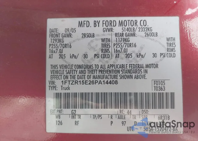 1FTZR15E26PA14408: 44714045