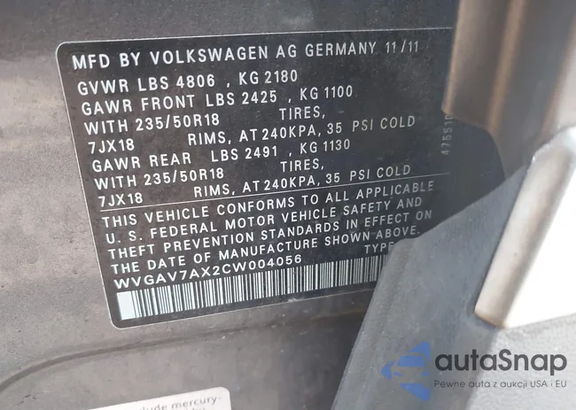 WVGAV7AX2CW004056: 44715579