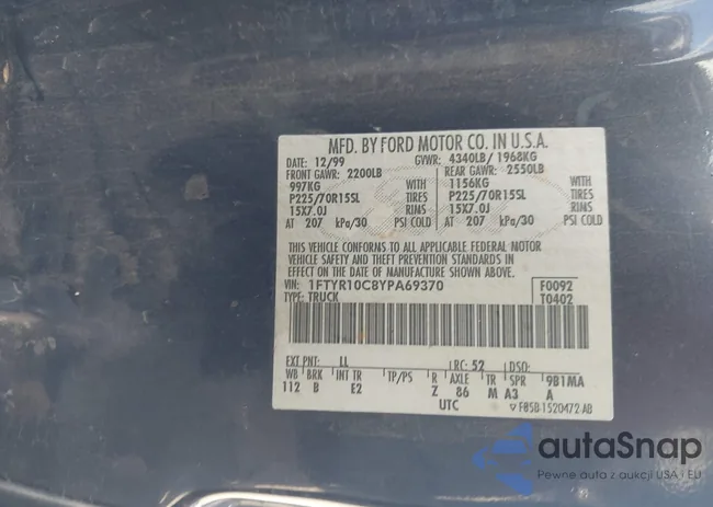 1FTYR10C8YPA69370: 44716673