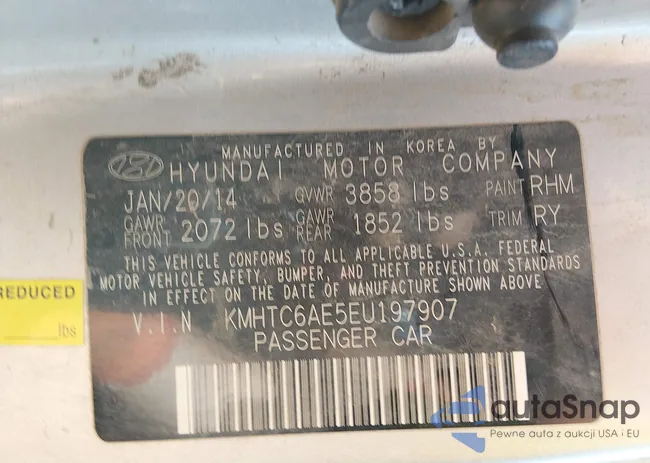 KMHTC6AE5EU197907: 44716739