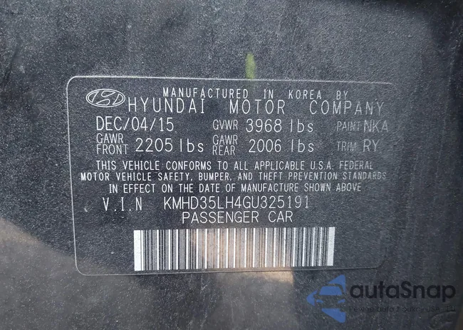 KMHD35LH4GU325191: 44716003