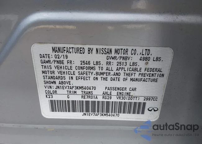 JN1EV7AP3KM540470: 44723213