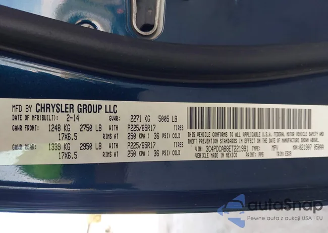 3C4PDCAB8ET221991: 44724582