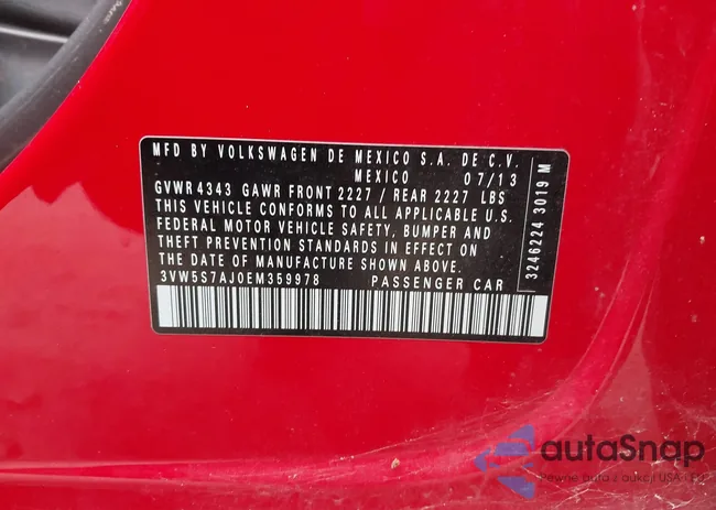 3VW5S7AJ0EM359978: 44726009