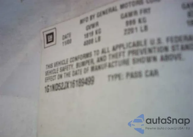 1G1ND52JX16189499: 4794338