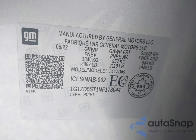 1G1ZD5ST1NF178044: 12057448