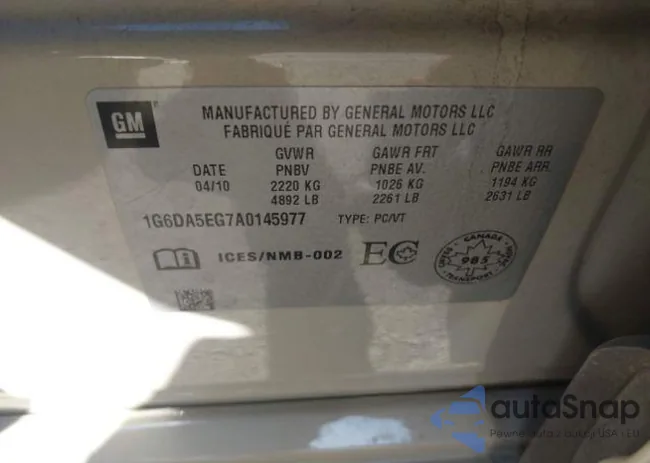 1G6DA5EG7A0145977: 12141175