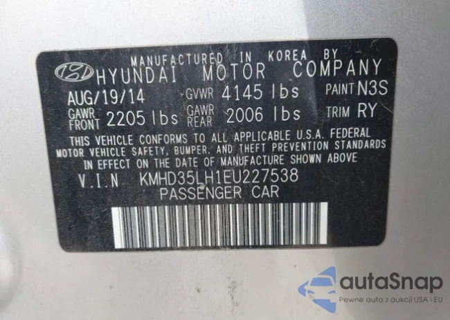 KMHD35LH1EU227538: 12271242