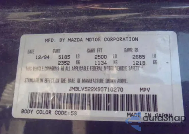 JM3LV522XS0710270: 8421108