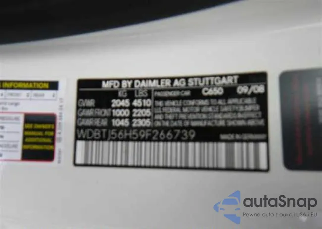 WDBTJ56H59F266739: 9372988