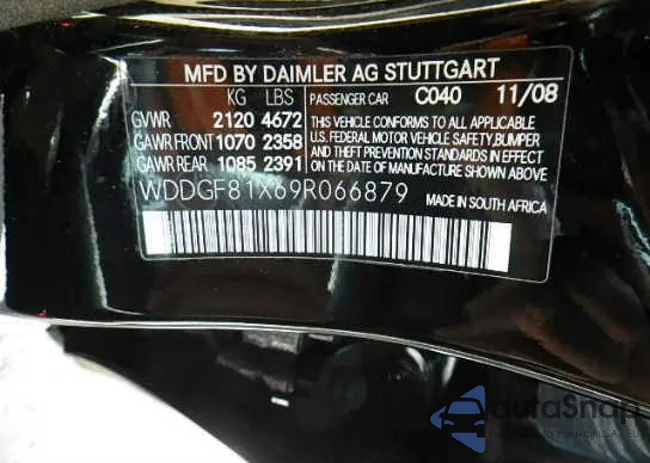 WDDGF81X69R066879: 9520796