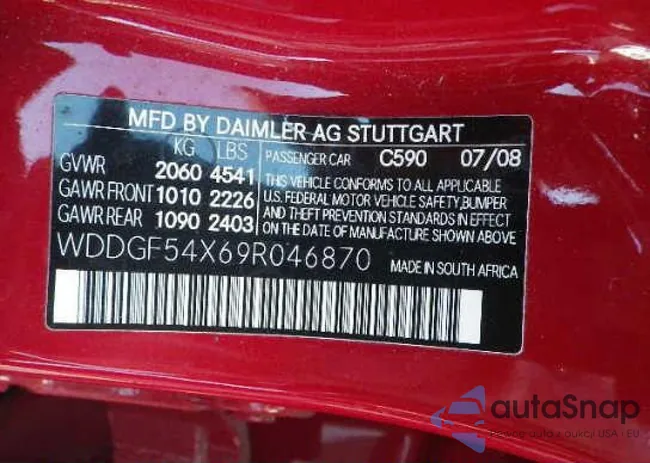 WDDGF54X69R046870: 9525104