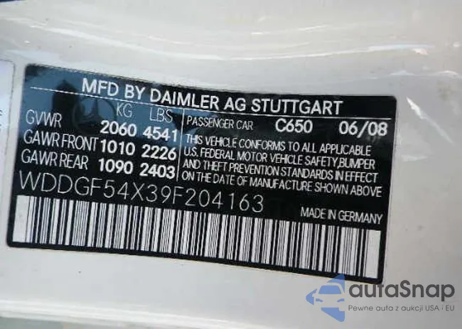 WDDGF54X39F204163: 9525172