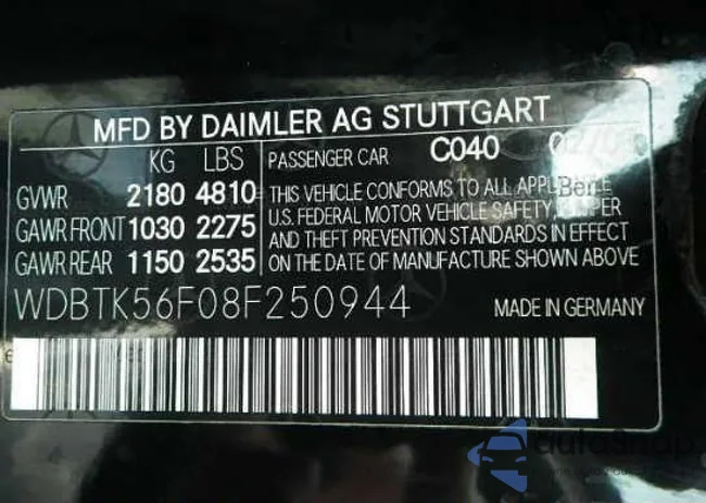 WDBTK56F08F250944: 9525193